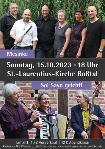 Tickets für Mesinke & Sol sayn gelebt! am 15.10.2023 - Karten kaufen